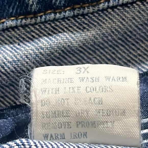 ROCK CREEK VINTAGE EMBROIDERED WOMENS DENIM JACKET, SIZE 3X - Picture 11 of 11